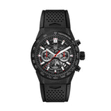 Buy Shop Tag Heuer Carrera Automatic Chronograph Black Dial Black Rubber Strap Watch for Men - CBG2A90.FT6173 USA Online