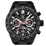 Buy Shop Tag Heuer Carrera Automatic Chronograph Black Dial Black Steel Strap Watch for Men - CBG2090.BH0661 USA Online