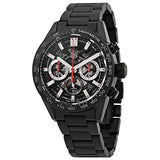Buy Shop Tag Heuer Carrera Automatic Chronograph Black Dial Black Steel Strap Watch for Men - CBG2090.BH0661 USA Online