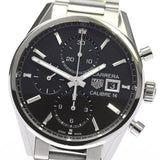 Buy Shop Tag Heuer Carrera Automatic Chronograph Black Dial Silver Steel Strap Watch for Men - CBK2110.BA0715 USA Online