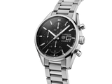 Buy Shop Tag Heuer Carrera Automatic Chronograph Black Dial Silver Steel Strap Watch for Men - CBK2110.BA0715 USA Online