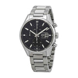 Buy Shop Tag Heuer Carrera Automatic Chronograph Black Dial Silver Steel Strap Watch for Men - CBK2110.BA0715 USA Online