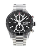 Buy Shop Tag Heuer Carrera Automatic Chronograph Black Dial Silver Steel Strap Watch for Men - CBM2110.BA0651 USA Online
