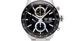 Buy Shop Tag Heuer Carrera Automatic Chronograph Black Dial Silver Steel Strap Watch for Men - CBM2110.BA0651 USA Online