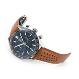 Buy Shop Tag Heuer Carrera Automatic Chronograph Blue Dial Brown Leather Strap Watch for Men - CBN2A1A.FC6537 USA Online