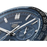 Buy Shop Tag Heuer Carrera Automatic Chronograph Blue Dial Brown Leather Strap Watch for Men - CBN2A1A.FC6537 USA Online