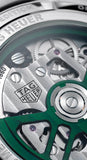 Buy Shop Tag Heuer Carrera Automatic Chronograph Limited Edition Green Dial Silver Steel Strap Watch for Men - CBN2014.EB0240 USA Online