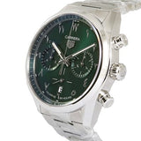 Buy Shop Tag Heuer Carrera Automatic Chronograph Limited Edition Green Dial Silver Steel Strap Watch for Men - CBN2014.EB0240 USA Online
