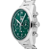 Buy Shop Tag Heuer Carrera Automatic Chronograph Limited Edition Green Dial Silver Steel Strap Watch for Men - CBN2014.EB0240 USA Online