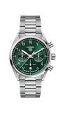 Buy Shop Tag Heuer Carrera Automatic Chronograph Limited Edition Green Dial Silver Steel Strap Watch for Men - CBN2014.EB0240 USA Online