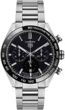Buy Shop Tag Heuer Carrera Automatic Chronograph Black Dial Silver Steel Strap Watch for Men - CBN2A1B.BA0643 USA Online