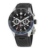 Buy Shop Tag Heuer Carrera Automatic Chronograph Steel & Ceramic Black Dial Black Rubber Strap Watch for Men - CBG2A1Z.FT6157 USA Online