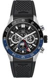 Buy Shop Tag Heuer Carrera Automatic Chronograph Steel & Ceramic Black Dial Black Rubber Strap Watch for Men - CBG2A1Z.FT6157 USA Online