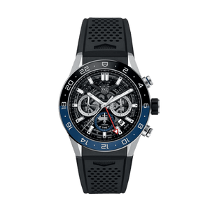 Buy Shop Tag Heuer Carrera Automatic Chronograph Steel & Ceramic Black Dial Black Rubber Strap Watch for Men - CBG2A1Z.FT6157 USA Online