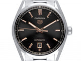 Buy Shop Tag Heuer Carrera Black Dial Silver Steel Strap Watch for Men - WBN2113.BA0639 USA Online