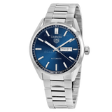 Buy Shop Tag Heuer Carrera Day Date Blue Dial Silver Steel Strap Watch for Women - WBN2012.BA0640 USA Online
