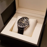 Buy Shop Tag Heuer Carrera Calibre 5 Automatic Black Dial Black Leather Strap Watch for Men - WAR201C.FC6266 USA Online