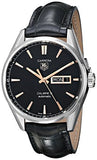 Buy Shop Tag Heuer Carrera Calibre 5 Automatic Black Dial Black Leather Strap Watch for Men - WAR201C.FC6266 USA Online
