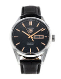 Buy Shop Tag Heuer Carrera Calibre 5 Automatic Black Dial Black Leather Strap Watch for Men - WAR201C.FC6266 USA Online