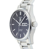 Buy Shop Tag Heuer Carrera Calibre 5 Automatic Black Dial Silver Steel Strap Watch for Men - WAR201A.BA0723 USA Online