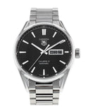 Buy Shop Tag Heuer Carrera Calibre 5 Automatic Black Dial Silver Steel Strap Watch for Men - WAR201A.BA0723 USA Online