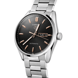 Buy Shop Tag Heuer Carrera Calibre 5 Automatic Black Dial Silver Steel Strap Watch for Men - WAR201C.BA0723 USA Online