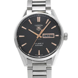 Buy Shop Tag Heuer Carrera Calibre 5 Automatic Black Dial Silver Steel Strap Watch for Men - WAR201C.BA0723 USA Online