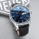 Buy Shop Tag Heuer Carrera Calibre 5 Automatic Blue Dial Blue Leather Strap Watch for Men - WAR201E.FC6292 USA Online