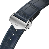Buy Shop Tag Heuer Carrera Calibre 5 Automatic Blue Dial Blue Leather Strap Watch for Men - WAR201E.FC6292 USA Online