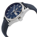 Buy Shop Tag Heuer Carrera Calibre 5 Automatic Blue Dial Blue Leather Strap Watch for Men - WAR201E.FC6292 USA Online
