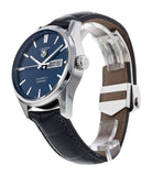 Buy Shop Tag Heuer Carrera Calibre 5 Automatic Blue Dial Blue Leather Strap Watch for Men - WAR201E.FC6292 USA Online