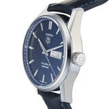 Buy Shop Tag Heuer Carrera Calibre 5 Automatic Blue Dial Blue Leather Strap Watch for Men - WAR201E.FC6292 USA Online