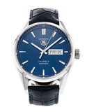 Buy Shop Tag Heuer Carrera Calibre 5 Automatic Blue Dial Blue Leather Strap Watch for Men - WAR201E.FC6292 USA Online