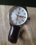 Buy Shop Tag Heuer Carrera Calibre 5 Automatic White Dial Brown Leather Strap Watch for Men - WAR201B.FC6291 USA Online