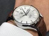 Buy Shop Tag Heuer Carrera Calibre 5 Automatic White Dial Brown Leather Strap Watch for Men - WAR201B.FC6291 USA Online