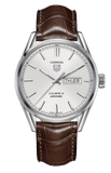 Buy Shop Tag Heuer Carrera Calibre 5 Automatic White Dial Brown Leather Strap Watch for Men - WAR201B.FC6291 USA Online
