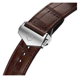 Buy Shop Tag Heuer Carrera Calibre 5 Automatic White Dial Brown Leather Strap Watch for Men - WAR201D.FC6291 USA Online