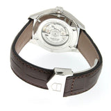 Buy Shop Tag Heuer Carrera Calibre 5 Automatic White Dial Brown Leather Strap Watch for Men - WAR201D.FC6291 USA Online