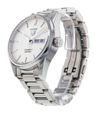 Buy Shop Tag Heuer Carrera Calibre 5 Automatic White Dial Silver Steel Strap Watch for Men - WAR201B.BA0723 USA Online