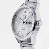 Buy Shop Tag Heuer Carrera Calibre 5 Automatic White Dial Silver Steel Strap Watch for Men - WAR201B.BA0723 USA Online