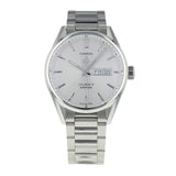 Buy Shop Tag Heuer Carrera Calibre 5 Automatic White Dial Silver Steel Strap Watch for Men - WAR201B.BA0723 USA Online