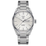 Buy Shop Tag Heuer Carrera Calibre 5 Automatic White Dial Silver Steel Strap Watch for Men - WAR201B.BA0723 USA Online