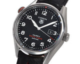 Buy Shop Tag Heuer Carrera Calibre 5 Drive Timer Black Dial Black Leather Strap Watch for Men - WAR2A10.FC6337 USA Online