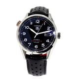 Buy Shop Tag Heuer Carrera Calibre 5 Drive Timer Black Dial Black Leather Strap Watch for Men - WAR2A10.FC6337 USA Online