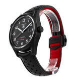 Buy Shop Tag Heuer Carrera Calibre 5 Drive Timer Black Dial Black Leather Strap Watch for Men - WAR2A80.FC6337 USA Online