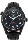 Buy Shop Tag Heuer Carrera Calibre 5 Drive Timer Black Dial Black Leather Strap Watch for Men - WAR2A80.FC6337 USA Online