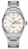 Buy Shop Tag Heuer Carrera Calibre 5 White Dial Silver Steel Strap Watch for Men - WAR201D.BA0723 USA Online