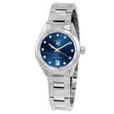 Buy Shop Tag Heuer Carrera Diamonds Blue Dial Silver Steel Strap Watch for Women - WBN2413.BA0621 USA Online