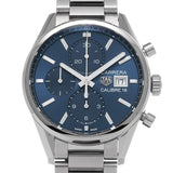 Buy Shop Tag Heuer Carrera Chronograph 41mm Blue Dial Silver Steel Strap Watch for Men - CBK2112.BA0715 USA Online