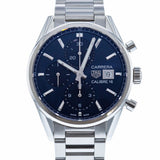Buy Shop Tag Heuer Carrera Chronograph 41mm Blue Dial Silver Steel Strap Watch for Men - CBK2112.BA0715 USA Online